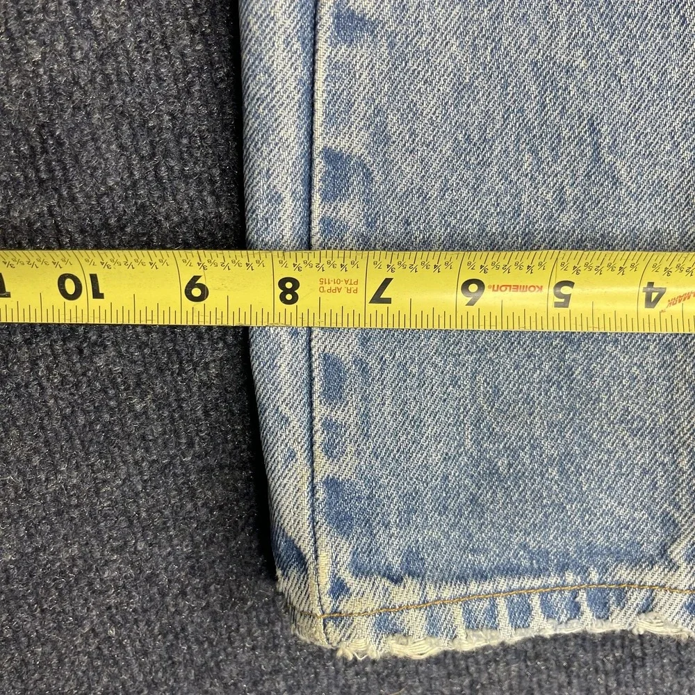 Vintage 90s Levis 505 Jeans Mens 33x30 Light‎ Wash Denim Regular Fit Distressed